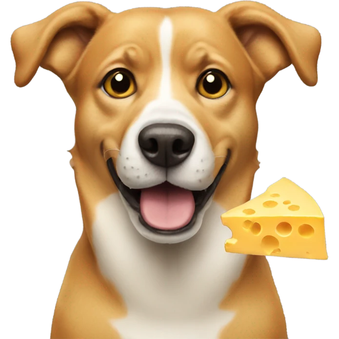 Dog with cheese emoji