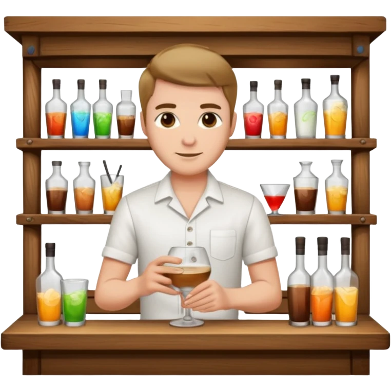 bartender mixing drinks emoji