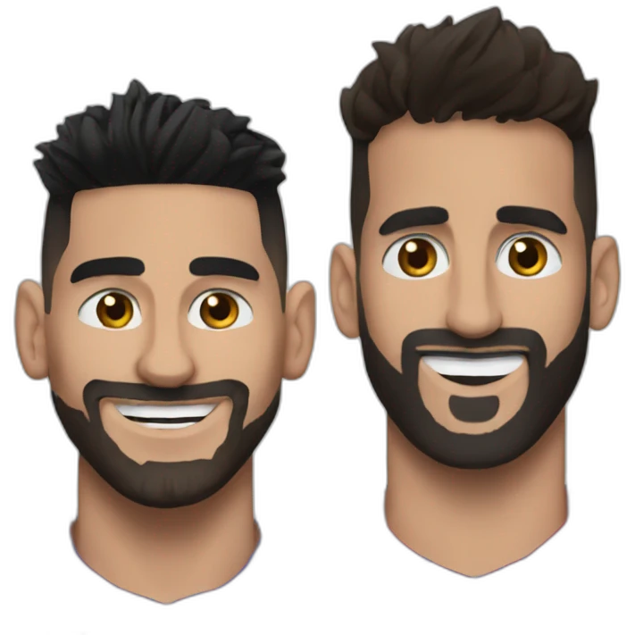 Messi and Mahrez emoji