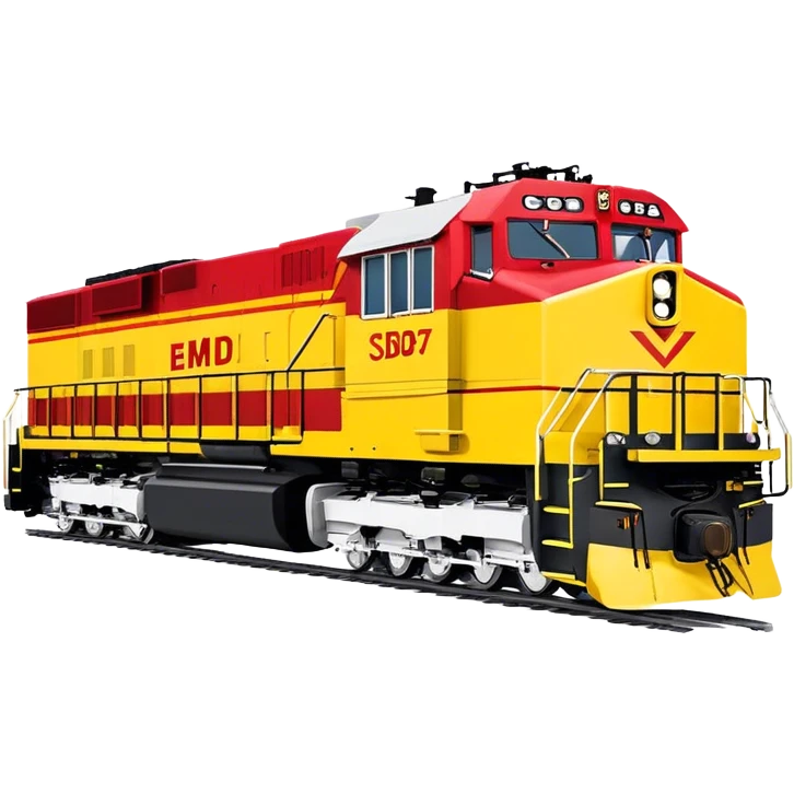 Diesel Locomotive - EMD SD70 (Model Year: 2021) (Iconic colour: Red and yellow) emoji