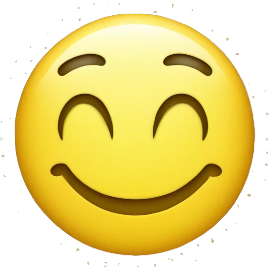 Smiley face with polka dots emoji