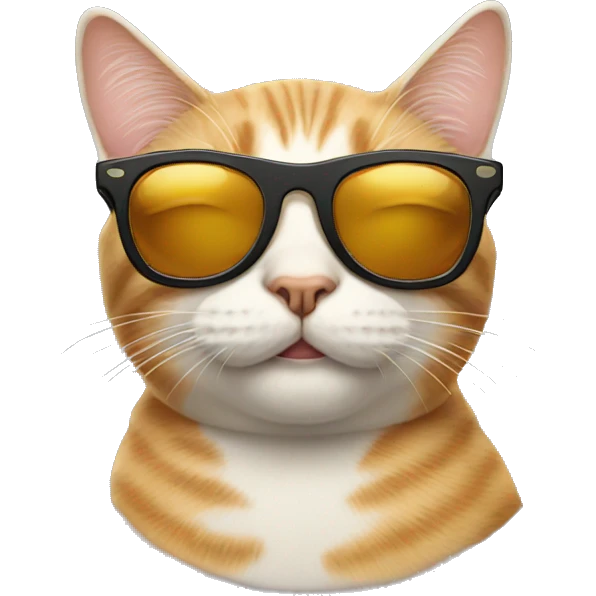 Cat with sunglasses emoji