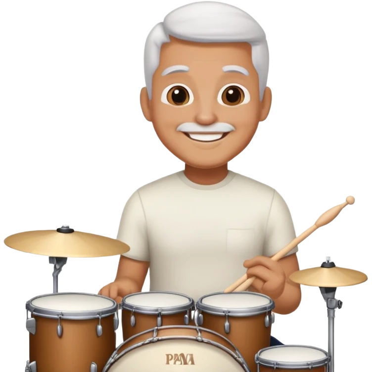 papa playing drums emoji