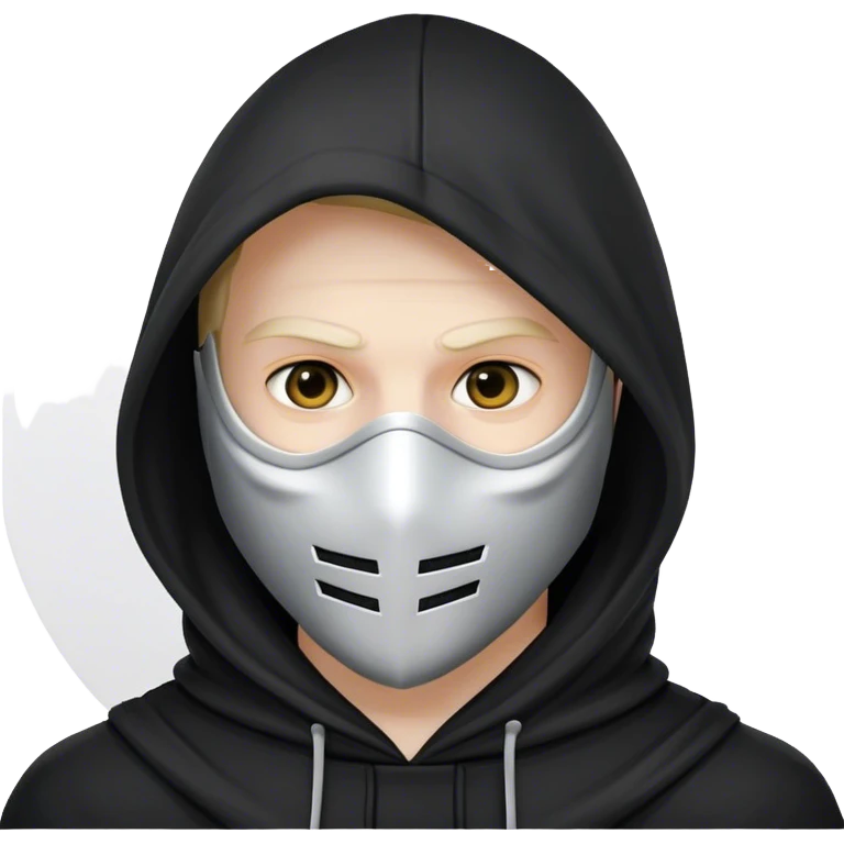 hoodman with mask emoji
