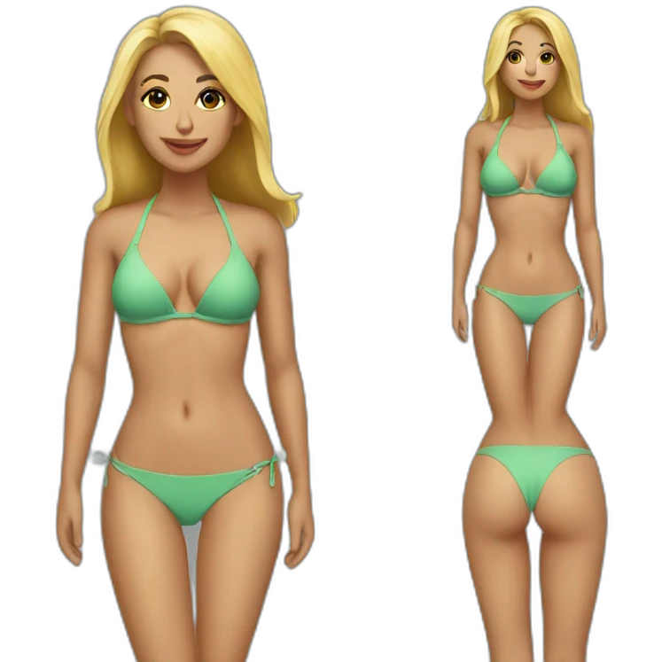 bikini woman emoji
