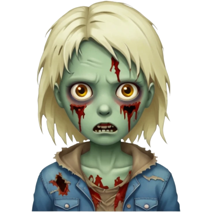 Zombie girl emoji