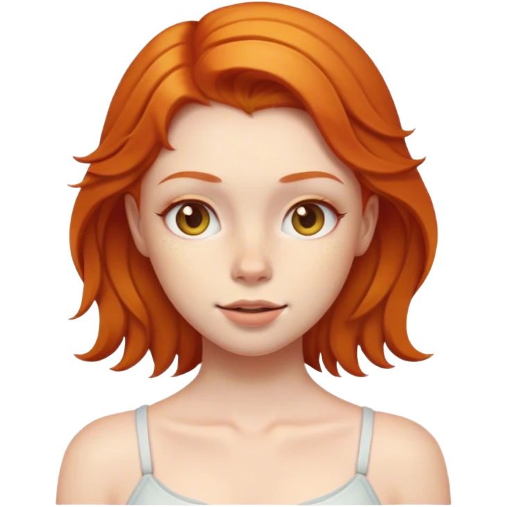 Ginger girl emoji