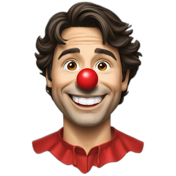 Justin Trudeau clown emoji