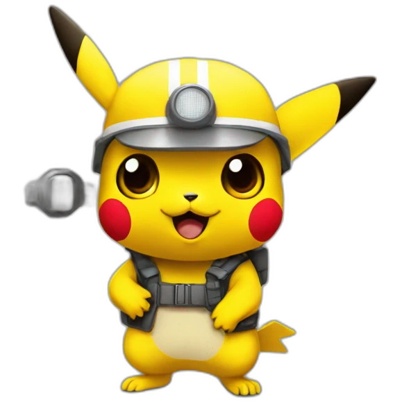 pikachu controleur à la sncf emoji