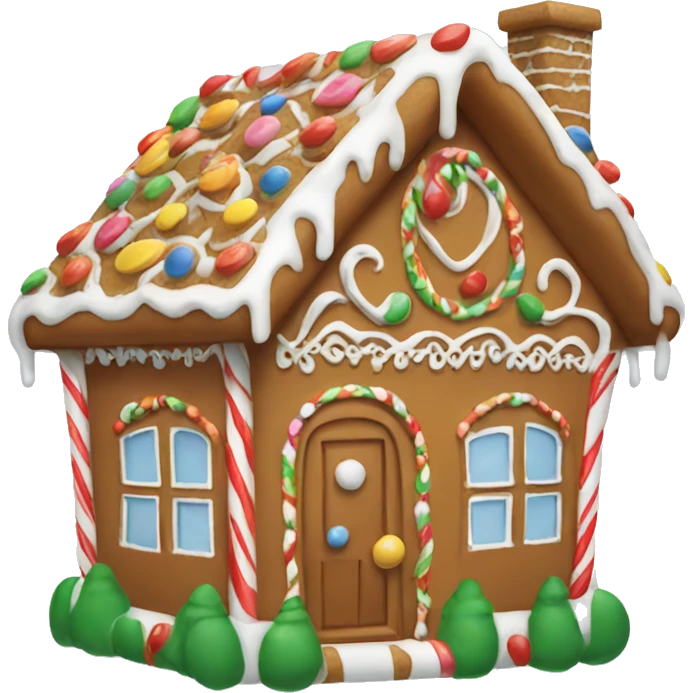 Gingerbread house emoji