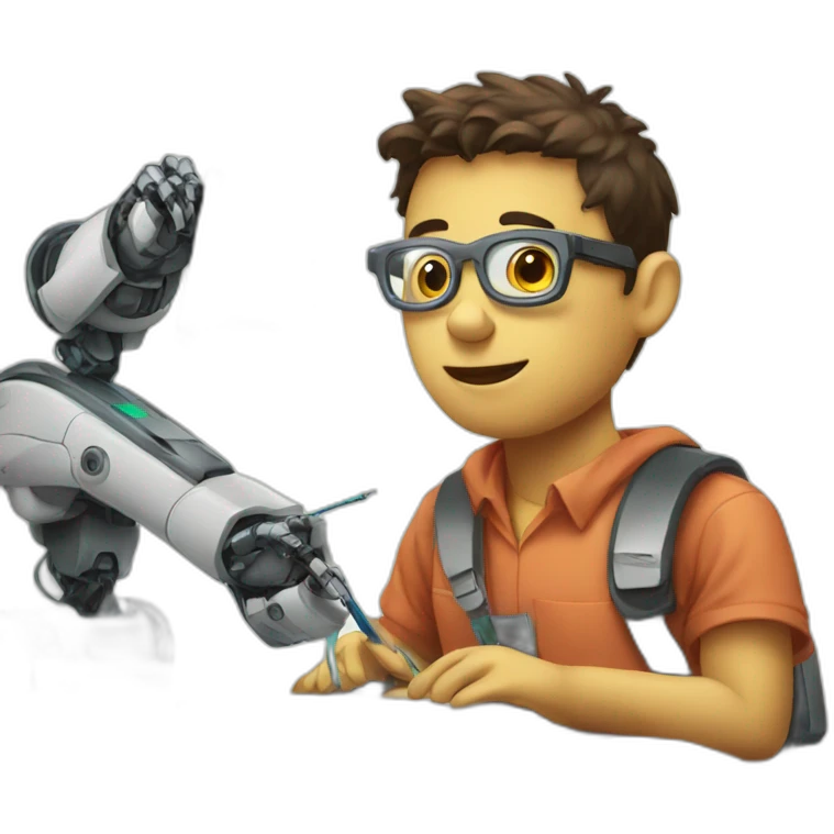Roboter who studies emoji