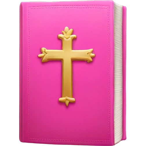 Pink holy bible emoji