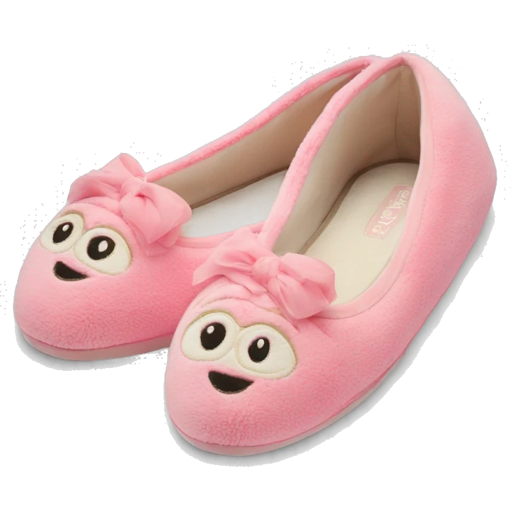 Chaussons ballerines isotoner  emoji