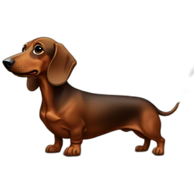 hunting dachshund emoji