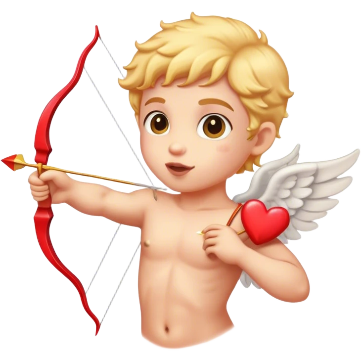 cupids shooting a heart arrow emoji