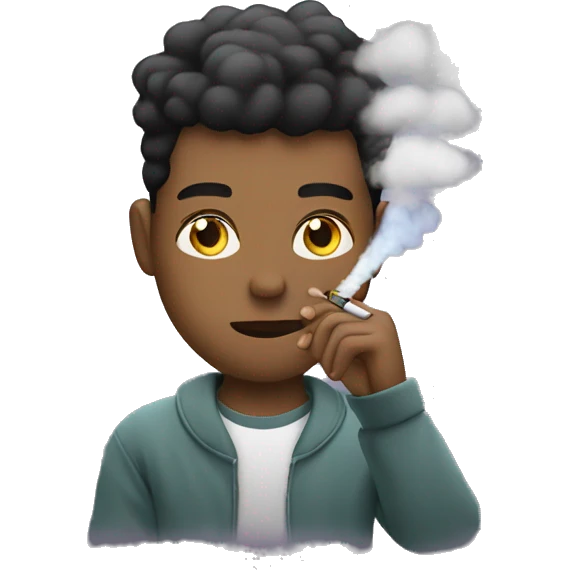 young Man Vaping emoji