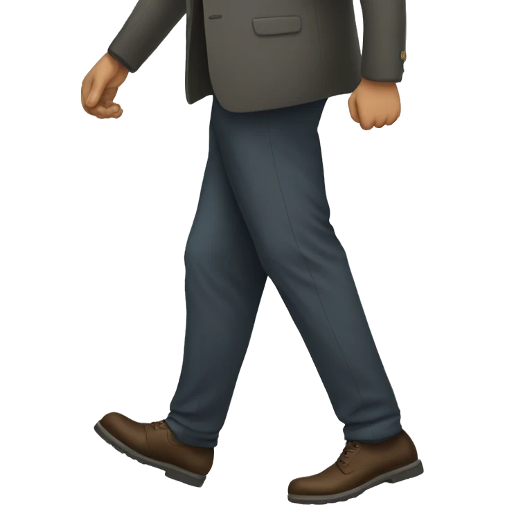 man walking feet emoji