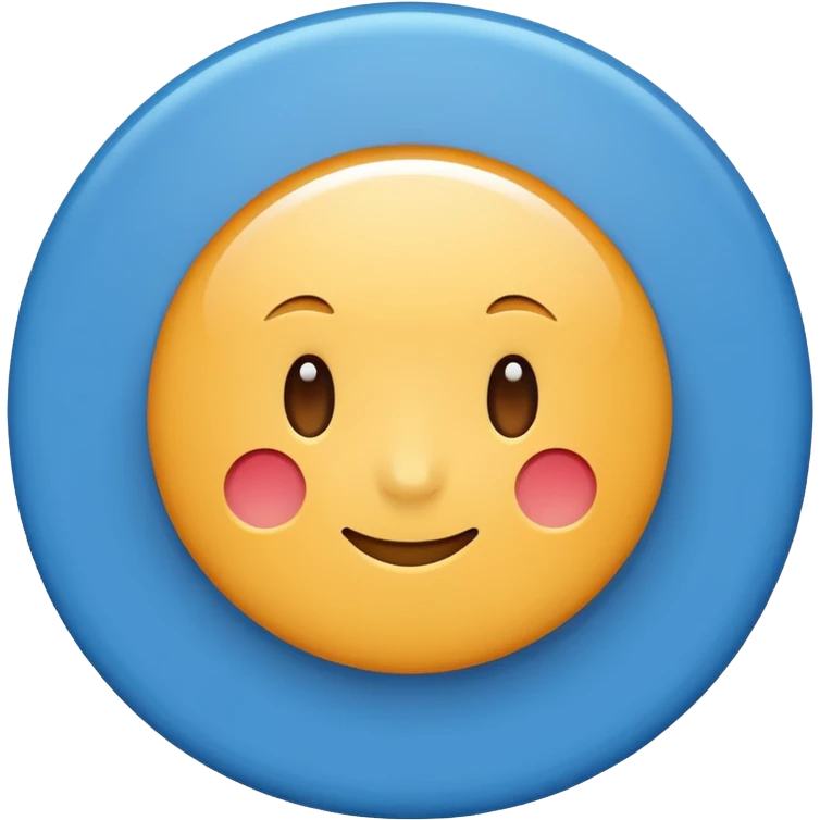 Give me a blue color round shape tick emoji like verification tick emoji