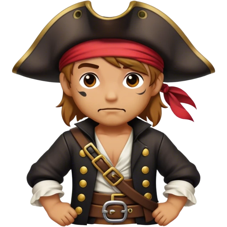 Pirate in chibi style emoji