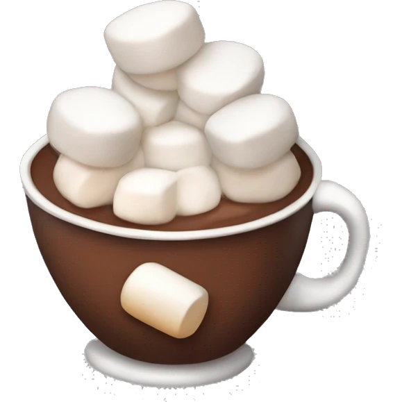 Cup of cocoa with marshmallows  emoji