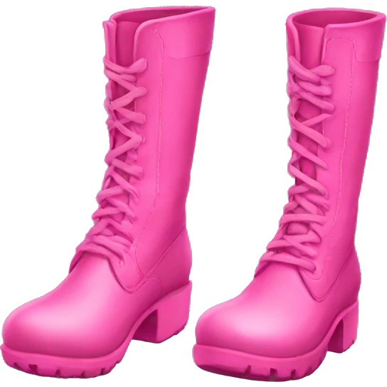 Pink boots emoji