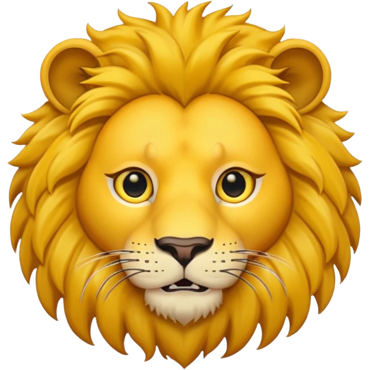 lion face emoji dot eyes emoji