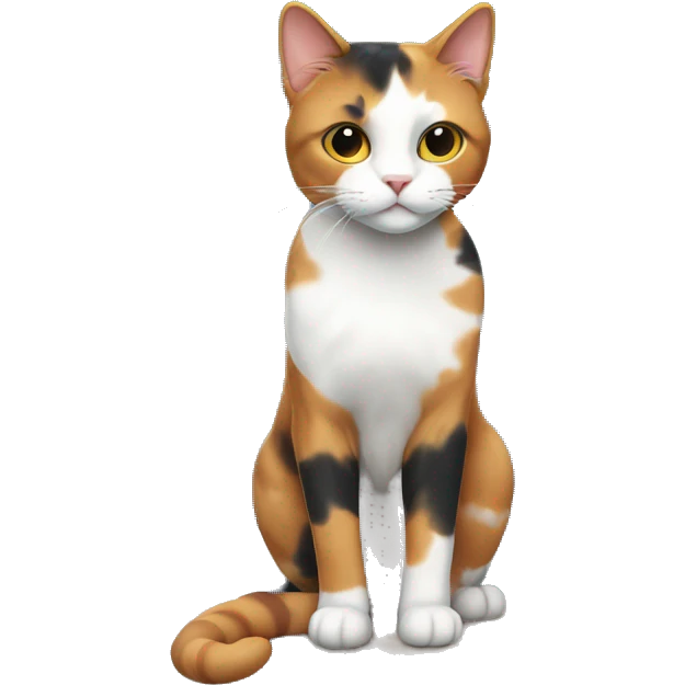 calico cat by the water emoji