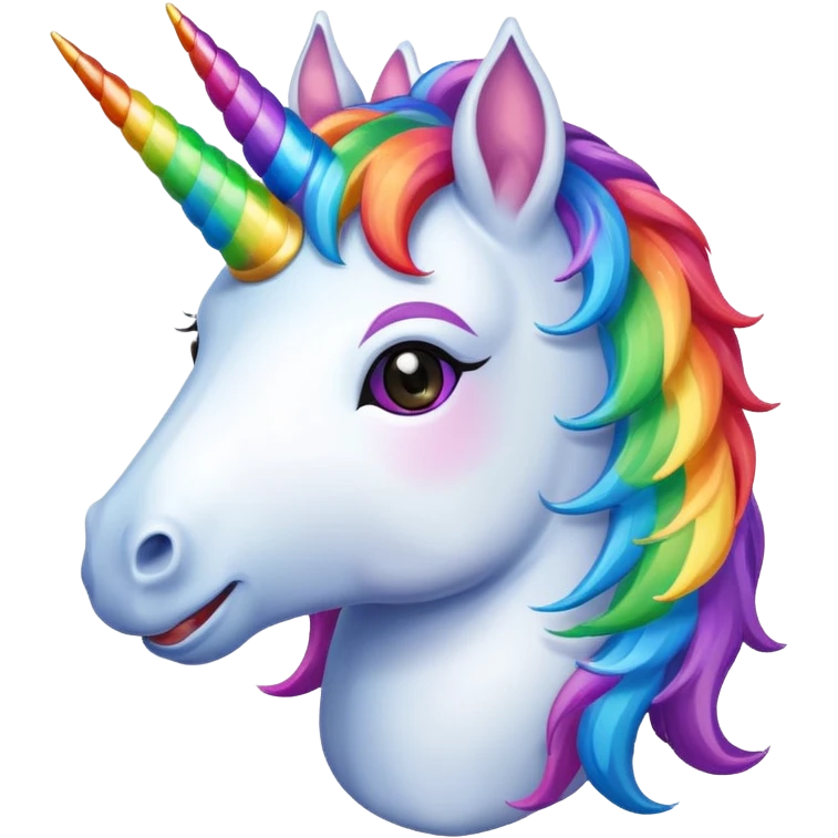 Unicorn smiling  emoji