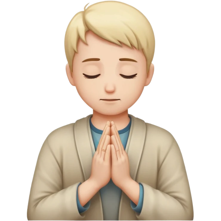 person praying, hands clasped in prayer emoji