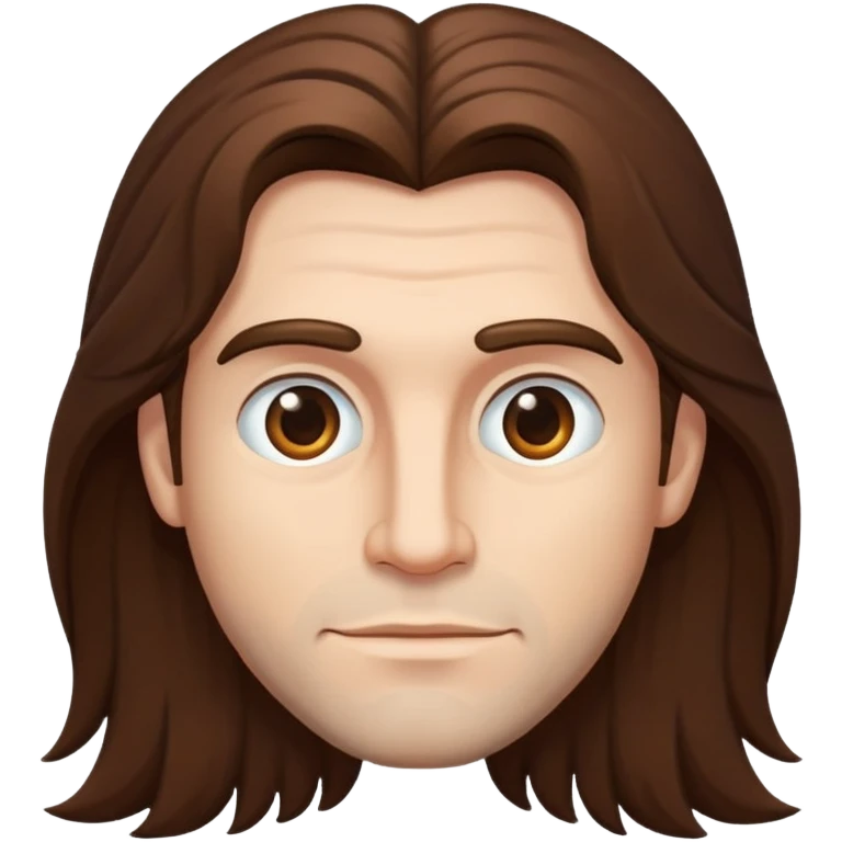 Man with long hair emoji