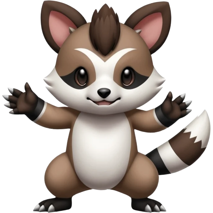 Teddiursa-Minccino-Oshawott-Obstagoon-fusion  emoji