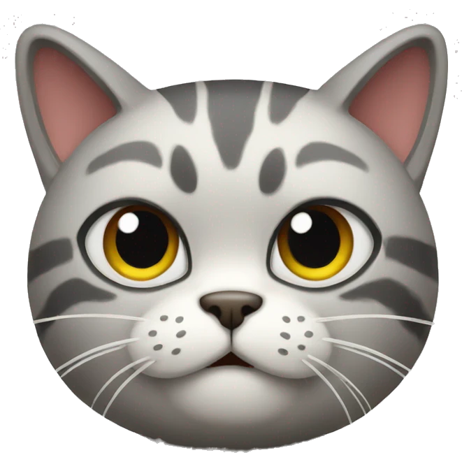 Cat angry full body emoji