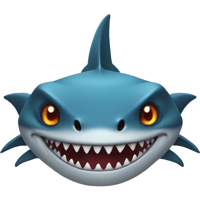 Shark demon emoji