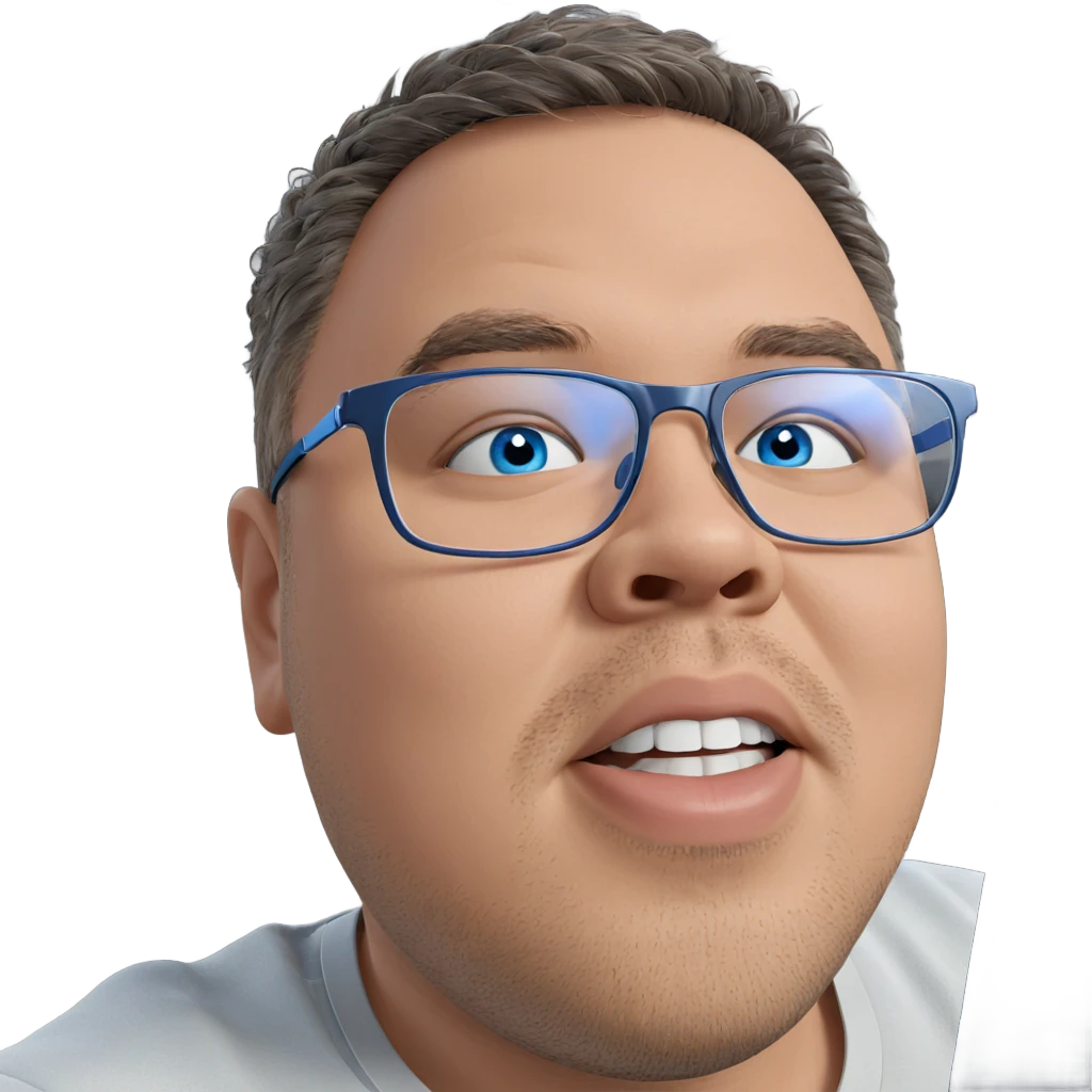 portrait of a blue-eyed male emoji