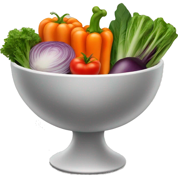 Bowl with vegetables  emoji