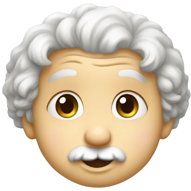 albert einstein happy baby face emoji