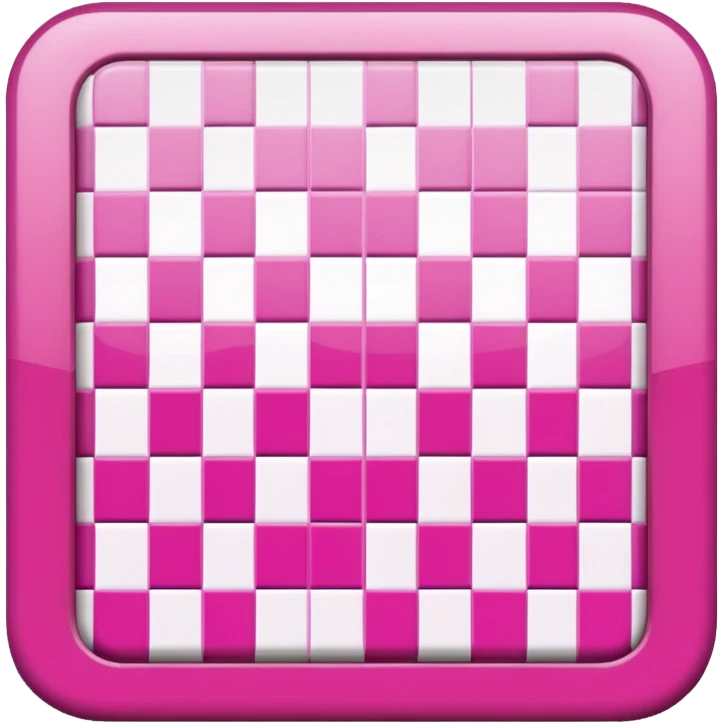 chessboard pink 3d emoji