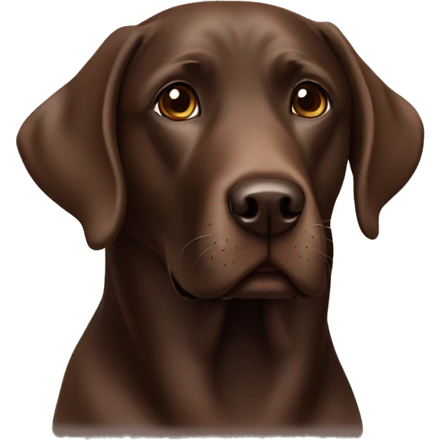 English Chocolate Labrador  emoji