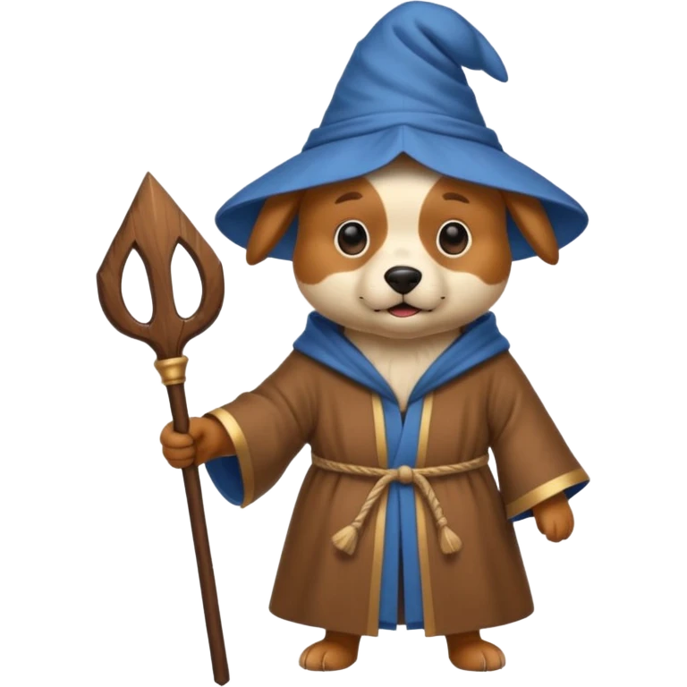 Dog wizard emoji