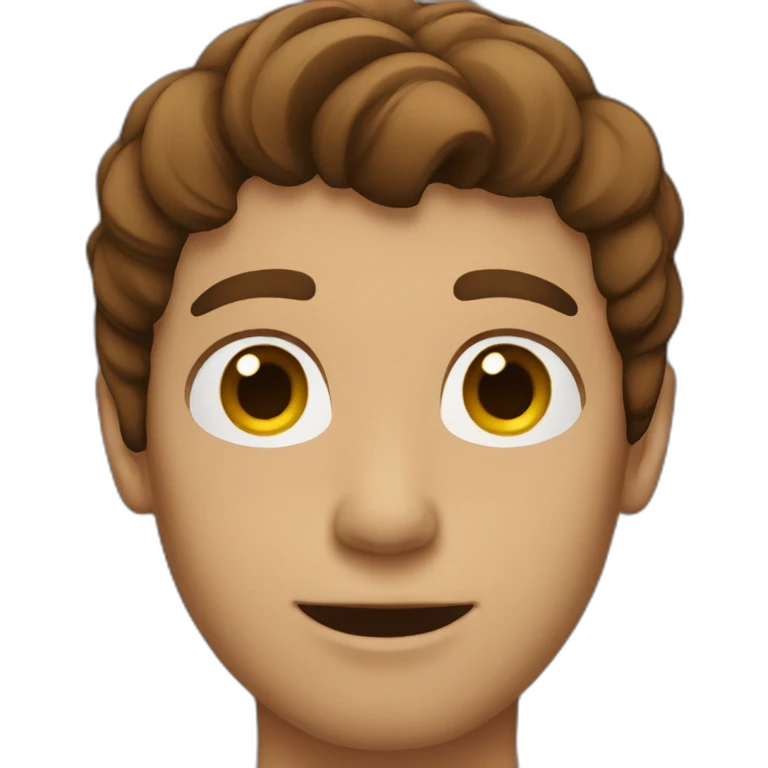 brownhaired man emoji