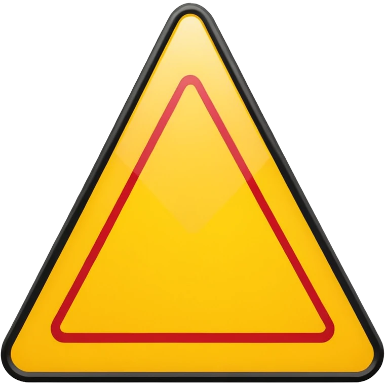 yield sign emoji