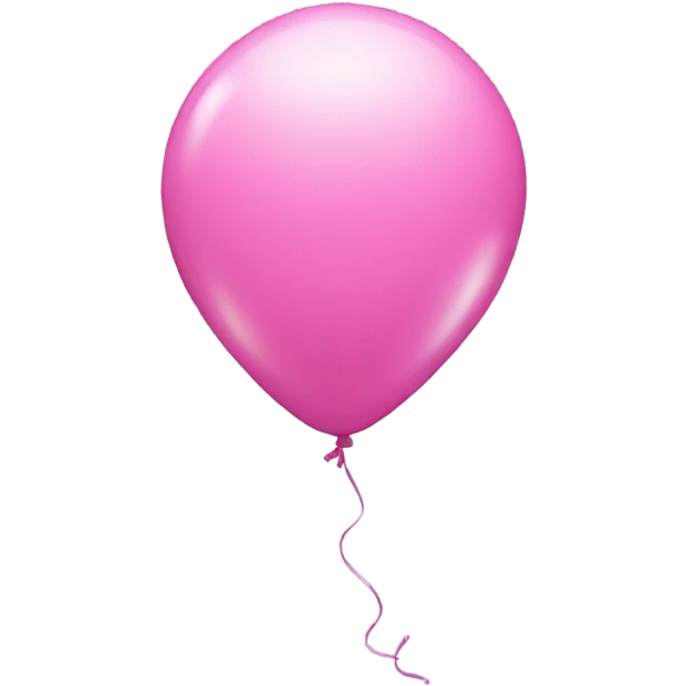 Pink 4 shaped balloon emoji