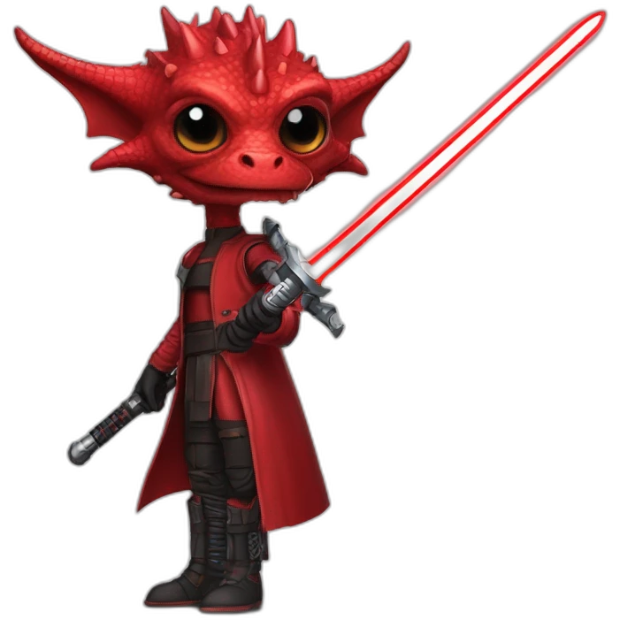 crazy-funny-cyberpunk-red-dragon-head-star-wars-laser-sword-red emoji