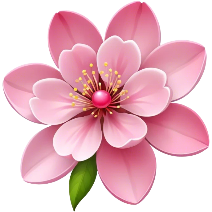 A cherry blossom emoji