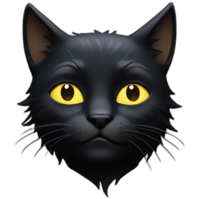 Chat noir emoji