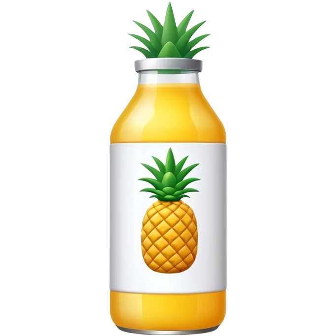 Pineapple juice bottle emoji