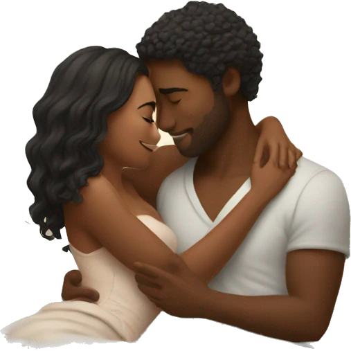 intimate moment between lovers emoji