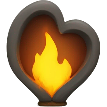 Half hearth with hand emoji