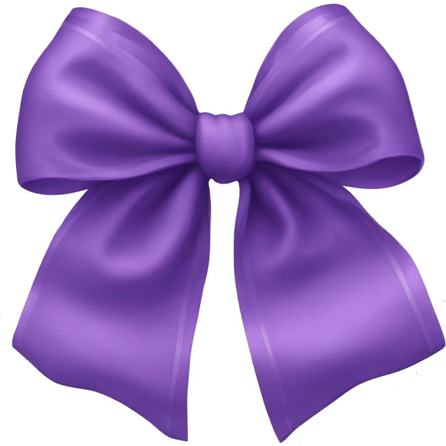 A delicate purple bow emoji