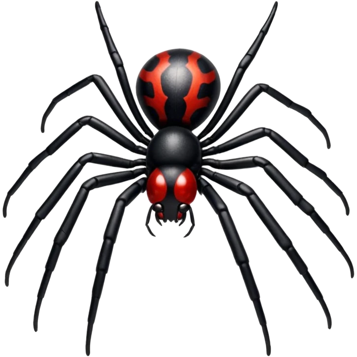 Glitter black widow emoji